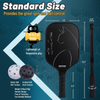 TOPPRO Black Cat Carbon Fiber Pickleball Set with Rucksack