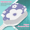 TOPPRO Pickleball Paddle Set of 2 – Lightweight Fiberglass Rackets with Polymer Honeycomb Core, Indoor & Outdoor Balls & Carry Bag (Pink & Purple)