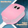 TOPPRO Googly-Eyes Fiberglass Pickleball Set(Pink& White)