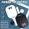 TOPPRO Googly-Eyes Pickleball Set - Pro Fiberglass Duo (Black & White)