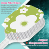 TOPPRO Pickleball Paddle Set of 2 with Balls & Bag(Orange & Green)