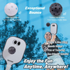 TOPPRO Googly-Eyes Pickleball Set - Pro Fiberglass Duo (Black & White)
