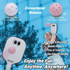 TOPPRO Googly-Eyes Fiberglass Pickleball Set(Pink& White)